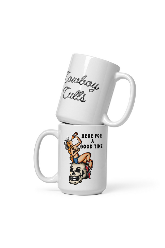 Here For a Good Time 15oz mug Tattoo Inspired